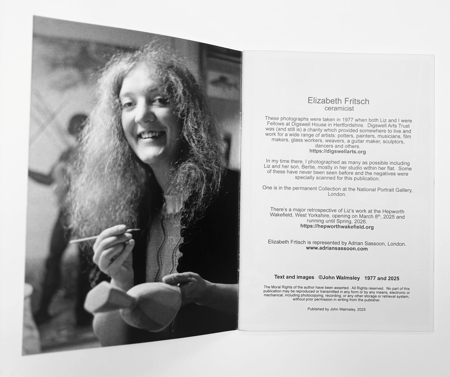 Elizabeth Fritsch: Ceramicist, 1977