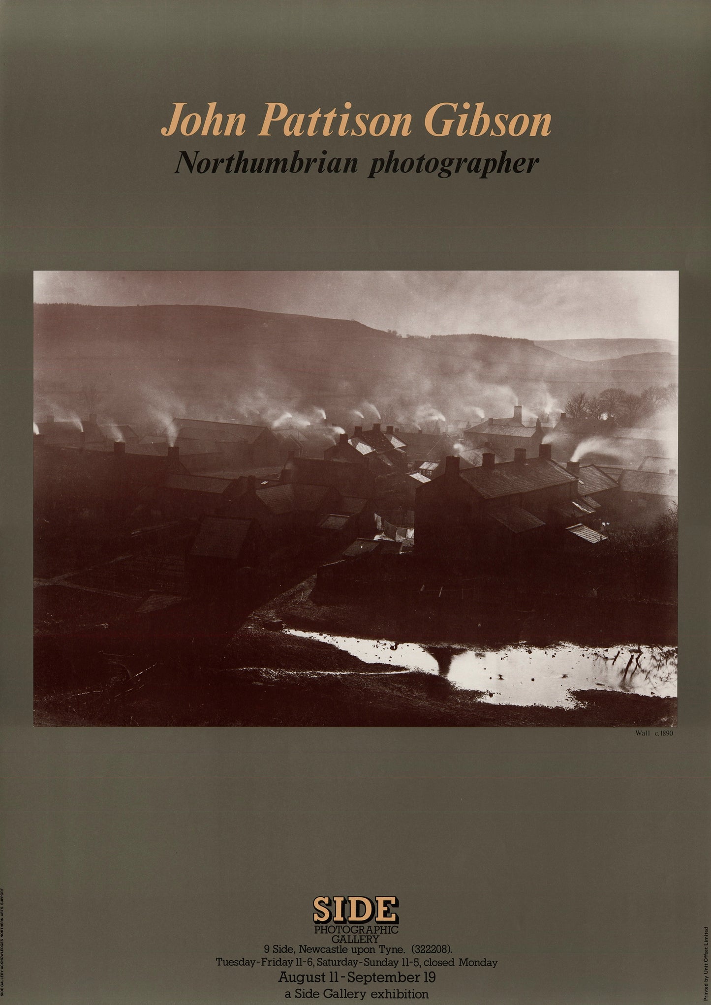 John Pattison Gibson Exhibition Poster