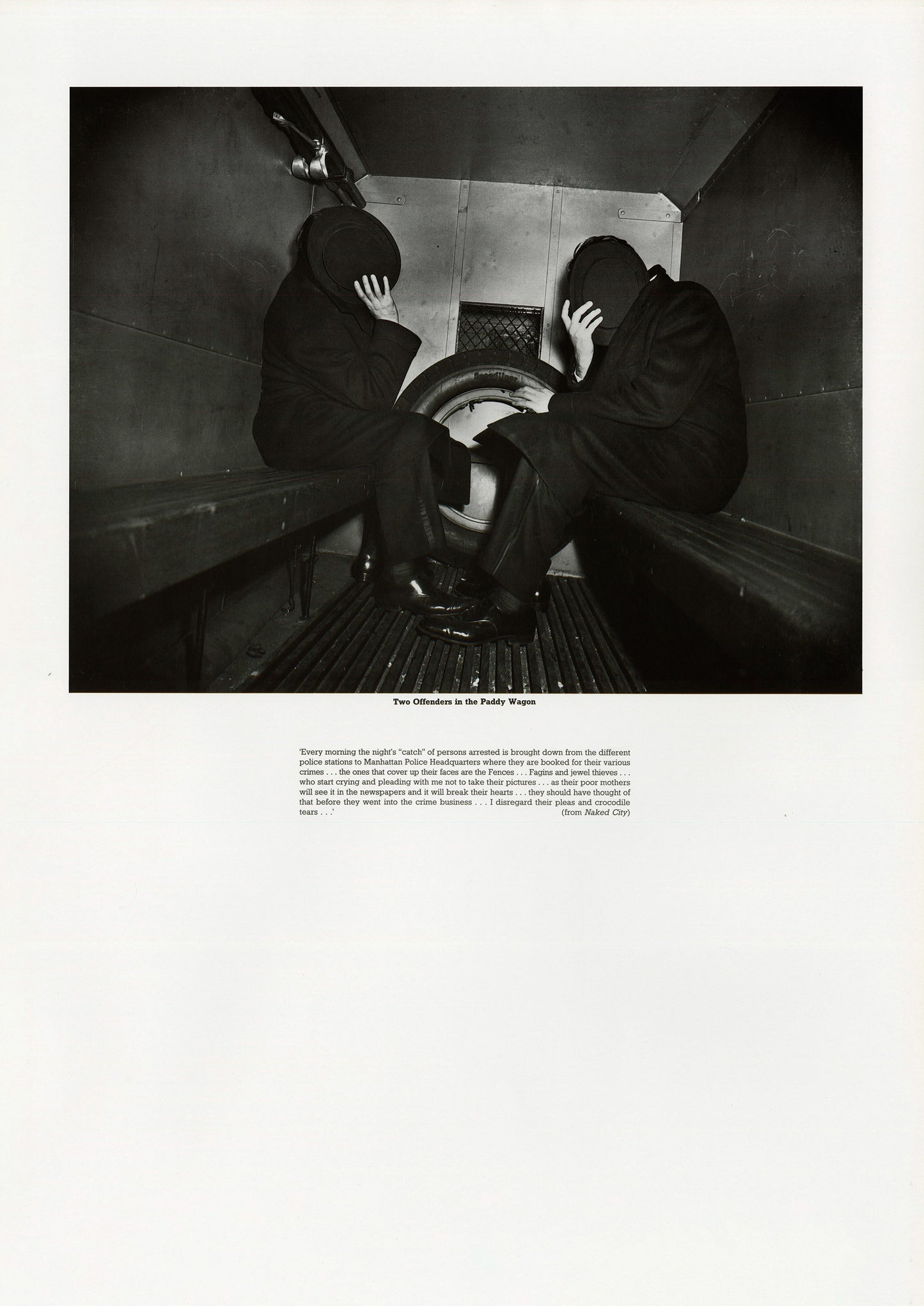 Two Offenders in the Paddy Wagon Poster