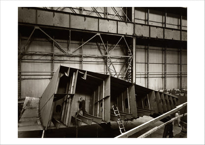 Shipbuilding on the Tyne: Section in "Fab" Shed, 1983