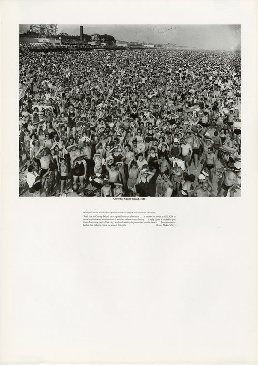 Crowd at Coney Island Poster