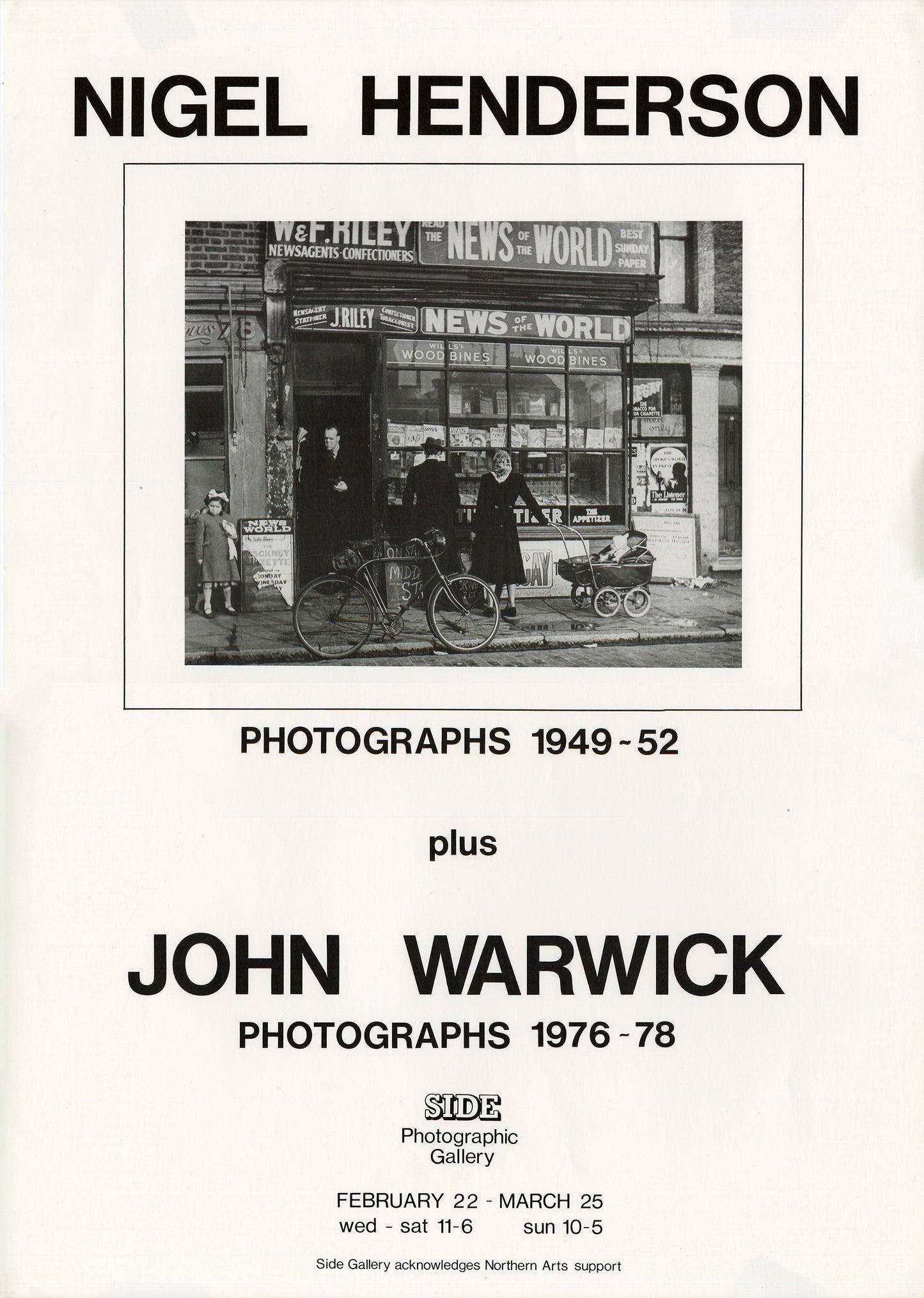 Nigel Henderson Exhibition Poster