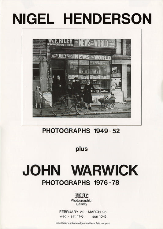 Nigel Henderson Exhibition Poster