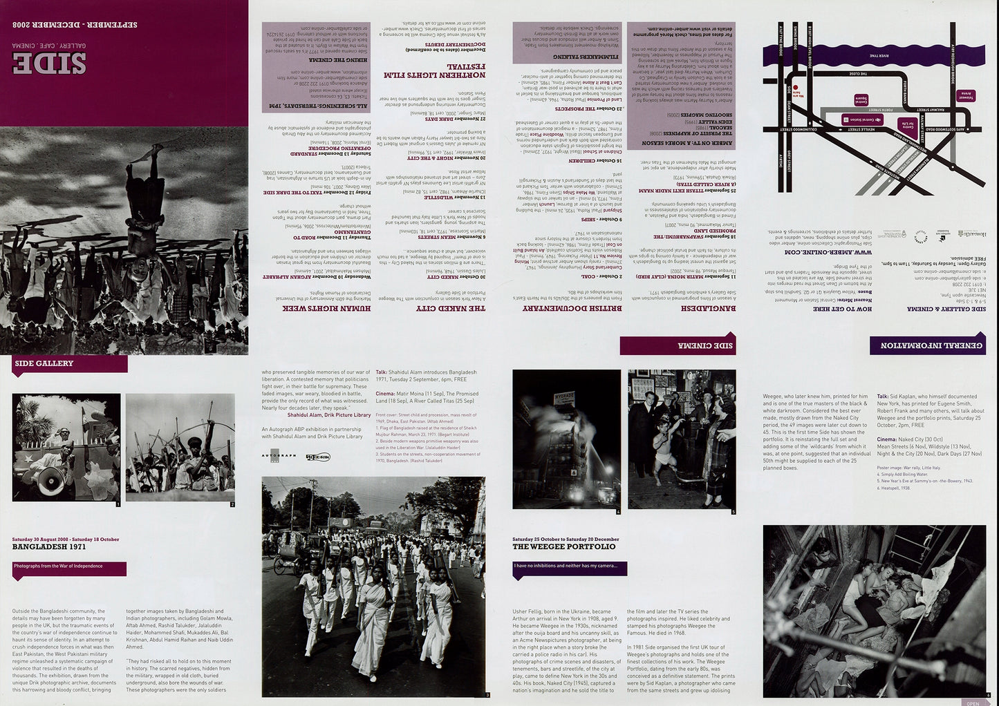 The Weegee Portfolio Exhibition Poster