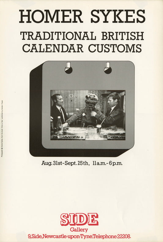Traditional British Calendar Customs Exhibition Poster